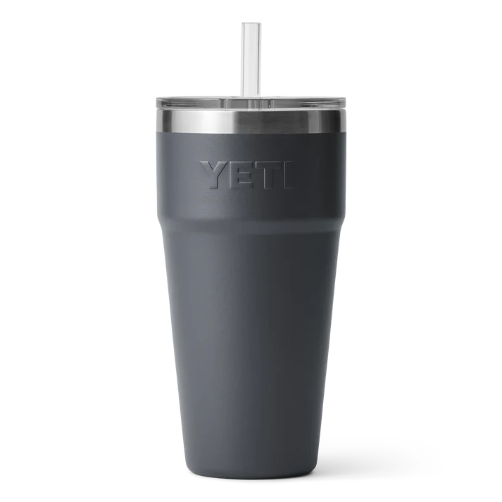 YETI Rambler 26 OZ (769ml) Straw Cup With Straw Lid - Charcoal