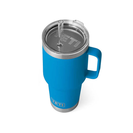 YETI Rambler 35 OZ (994ml) Straw Mug With Straw Lid - Big Wave Blue