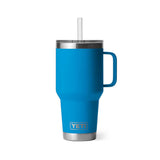 YETI Rambler 35 OZ (994ml) Straw Mug With Straw Lid - Big Wave Blue