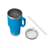 YETI Rambler 35 OZ (994ml) Straw Mug With Straw Lid - Big Wave Blue