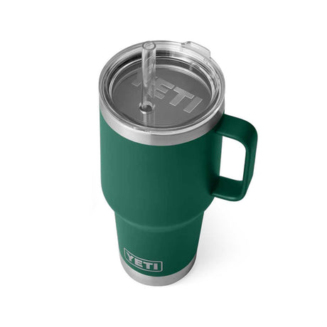 YETI Rambler 35 OZ (994ml) Straw Mug With Straw Lid - Black Forest Green