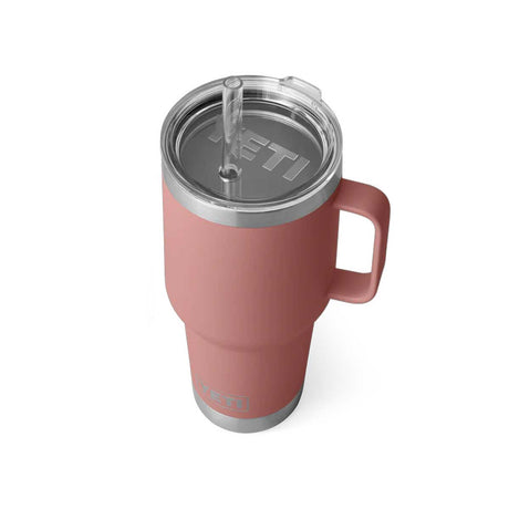 YETI Rambler 35 OZ (994ml) Straw Mug With Straw Lid - Sandstone Pink