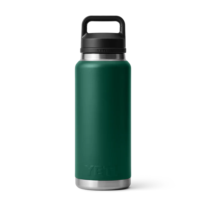 YETI Rambler 36 oz (1065ml) Bottle With Chug Cap - Black Forest Green