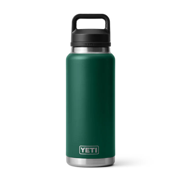 YETI Rambler 36 oz (1065ml) Bottle With Chug Cap - Black Forest Green