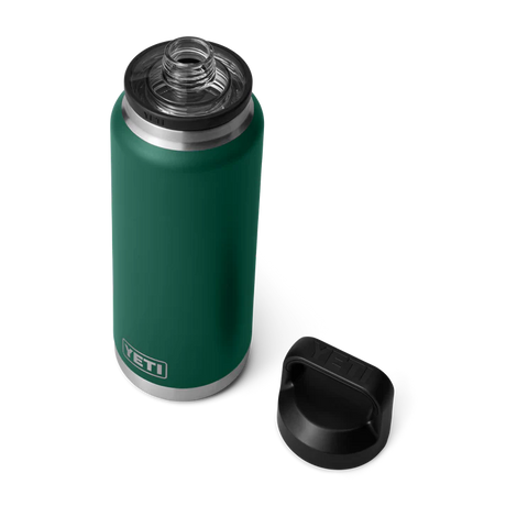 YETI Rambler 36 oz (1065ml) Bottle With Chug Cap - Black Forest Green