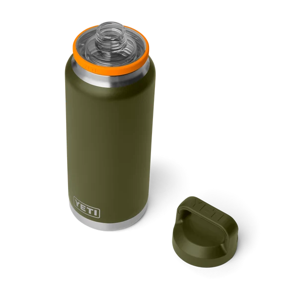 YETI Rambler 36 oz (1065ml) Bottle With Chug Cap - Olive / King Crab