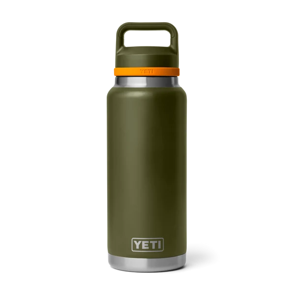 YETI Rambler 36 oz (1065ml) Bottle With Chug Cap - Olive / King Crab