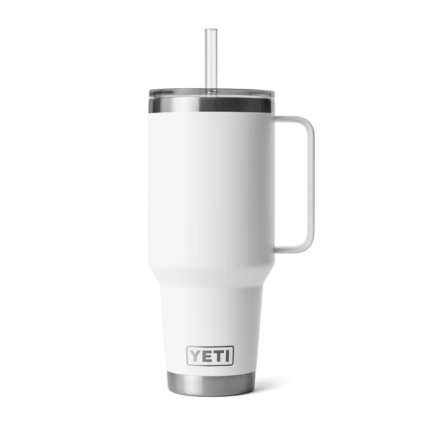 YETI Rambler 42 OZ (1242ml) Straw Mug With Straw Lid - White