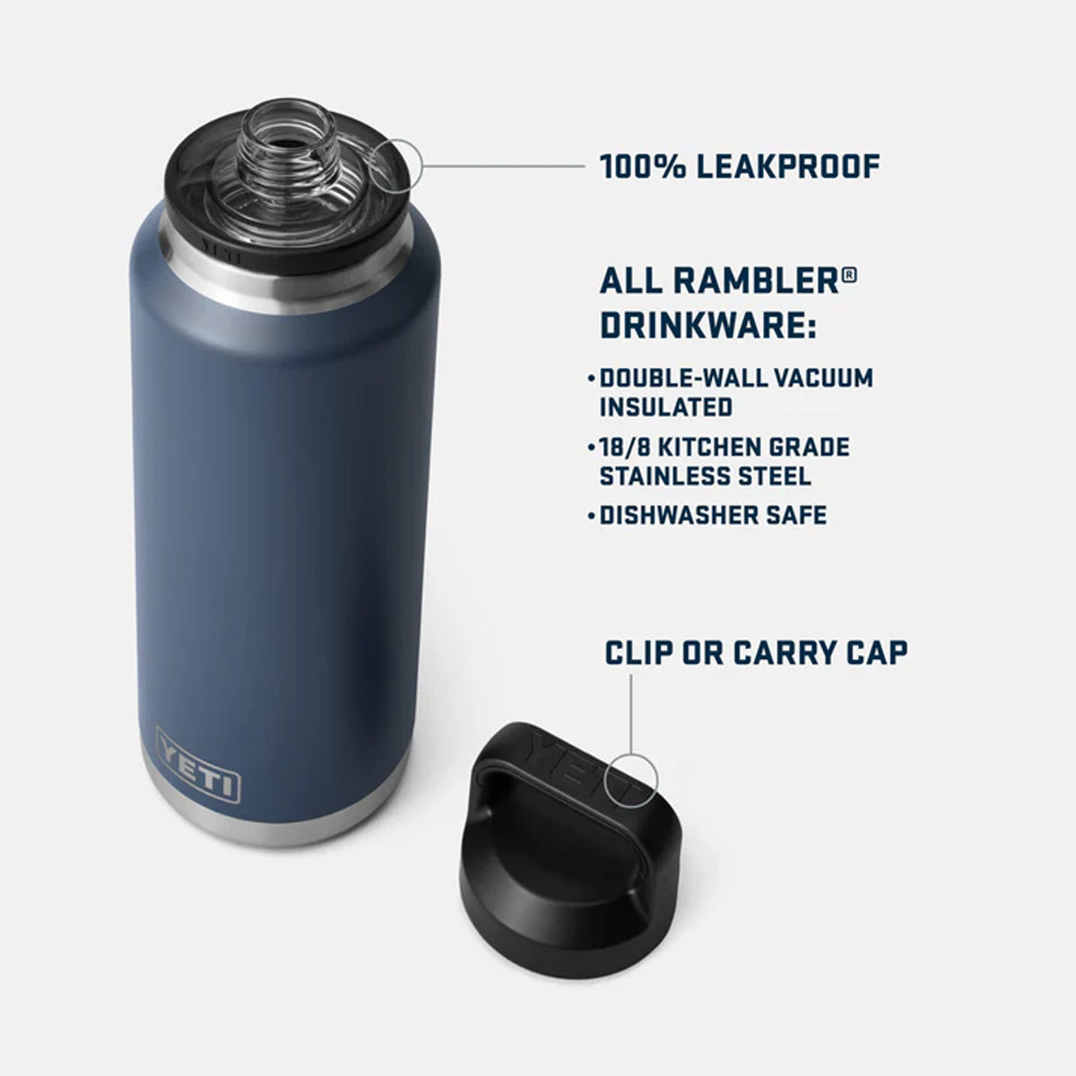 YETI Rambler 46 oz (1.4L) Bottle With Chug Cap - Ridgeline