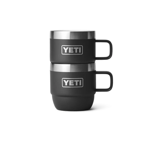 YETI Rambler 6 OZ (177ml) Stackable Espresso Mugs - Black