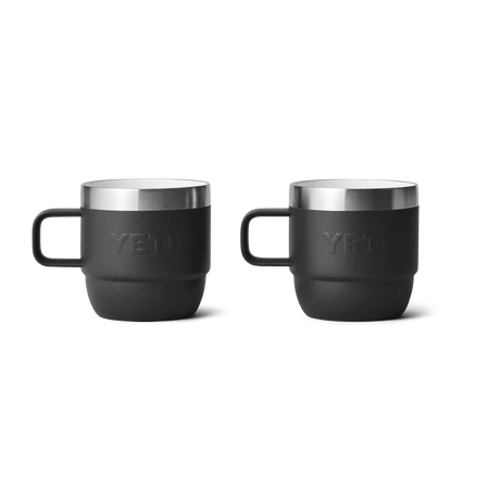 YETI Rambler 6 OZ (177ml) Stackable Espresso Mugs - Black