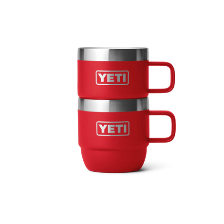YETI Rambler 6 OZ (177ml) Stackable Espresso Mugs - Rescue Red