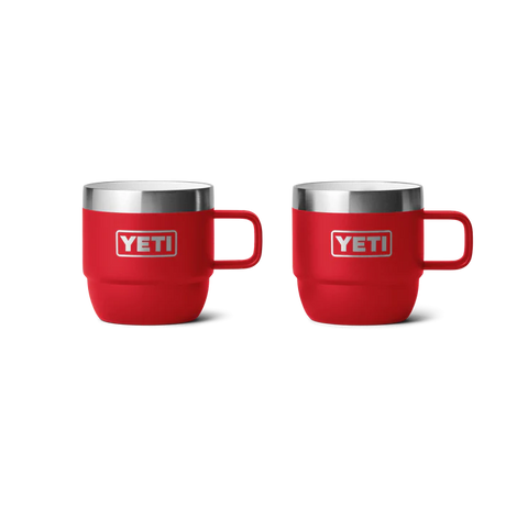 YETI Rambler 6 OZ (177ml) Stackable Espresso Mugs - Rescue Red