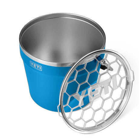 YETI Rambler 7.6L Beverage Bucket With Lid - Big Wave Blue