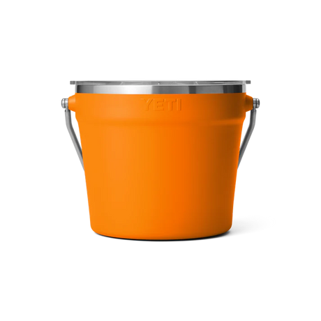 YETI Rambler 7.6L Beverage Bucket With Lid - King Crab - back view