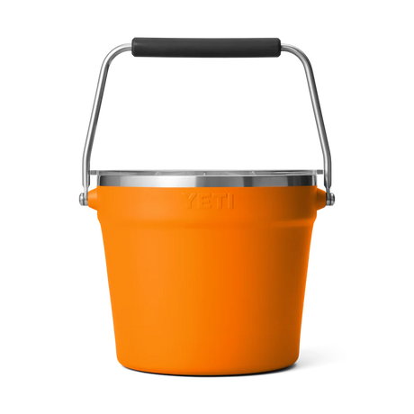 YETI Rambler 7.6L Beverage Bucket With Lid - King Crab - back view