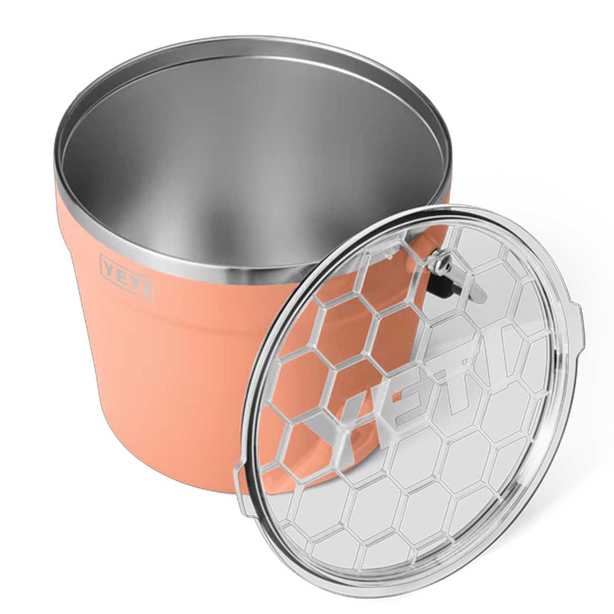 YETI Rambler 7.6L Beverage Bucket With Lid - Lowcountry Peach