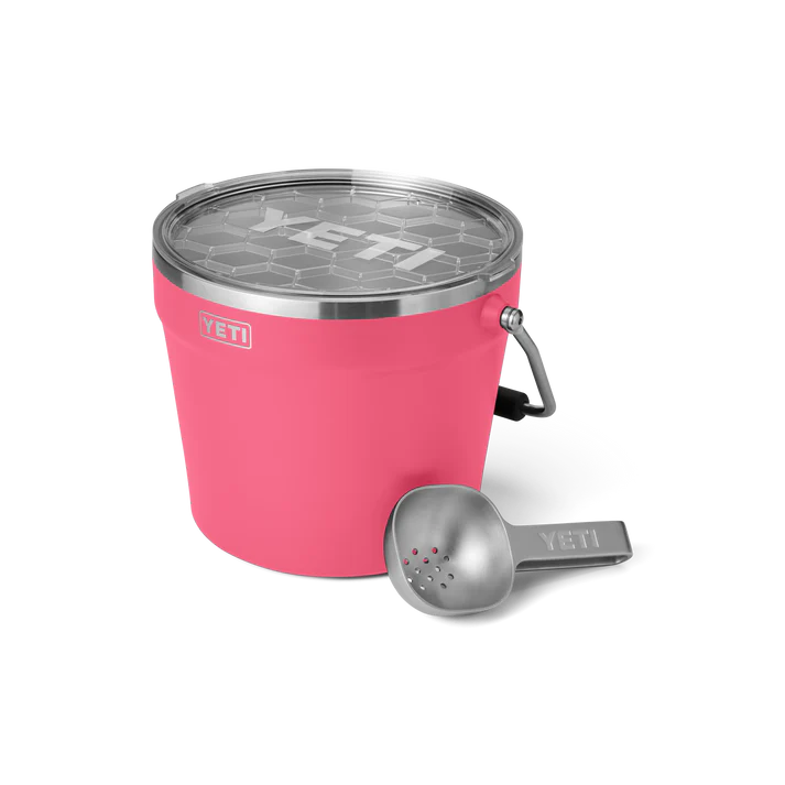 YETI Rambler 7.6L Beverage Bucket With Lid - Tropical Pink