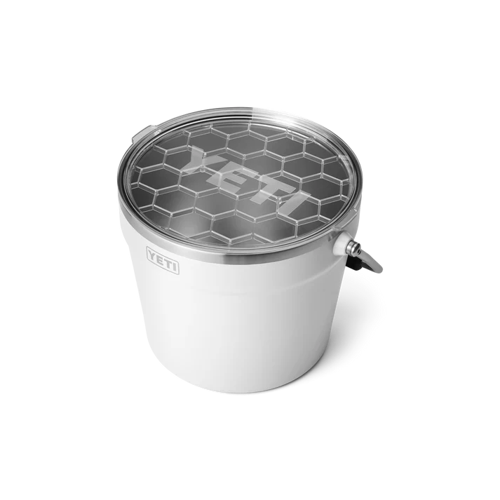 YETI Rambler 7.6L Beverage Bucket With Lid - White