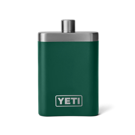 YETI Rambler 7 OZ Flask - Black Forest Green