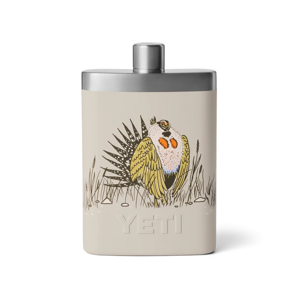YETI Rambler 7 OZ Flask - Upland Birds Cape Taupe