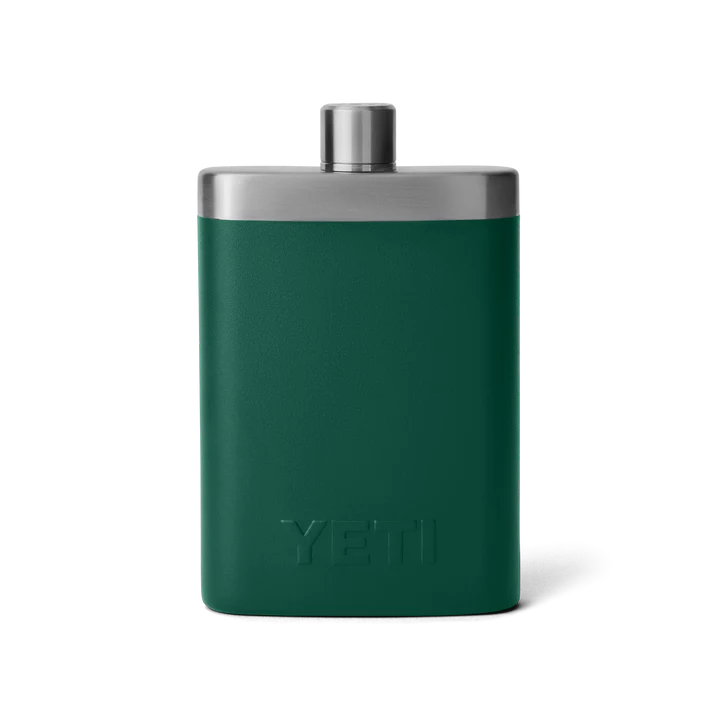 YETI Rambler 7 OZ Flask - Black Forest Green