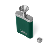 YETI Rambler 7 OZ Flask - Black Forest Green