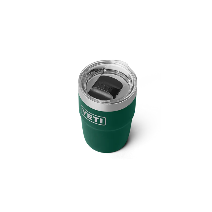 YETI Rambler 8 OZ (237ml) Stackable Cup with DuraSip™ Ceramic Lining - Black Forest Green