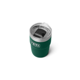 YETI Rambler 8 OZ (237ml) Stackable Cup with DuraSip™ Ceramic Lining - Black Forest Green