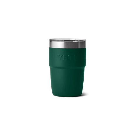 YETI Rambler 8 OZ (237ml) Stackable Cup with DuraSip™ Ceramic Lining - Black Forest Green