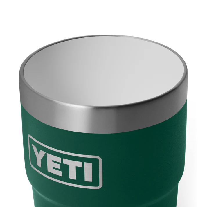 YETI Rambler 8 OZ (237ml) Stackable Cup with DuraSip™ Ceramic Lining - Black Forest Green