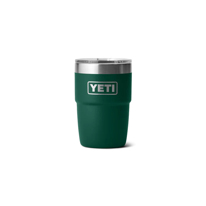 YETI Rambler 8 OZ (237ml) Stackable Cup with DuraSip™ Ceramic Lining - Black Forest Green