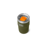 YETI Rambler 8 OZ (237ml) Stackable Cup With DuraSip™ Ceramic Lining - Olive / King Crab
