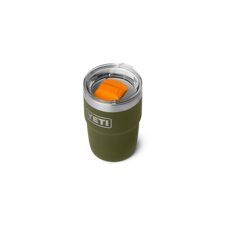 YETI Rambler 8 OZ (237ml) Stackable Cup With DuraSip™ Ceramic Lining - Olive / King Crab