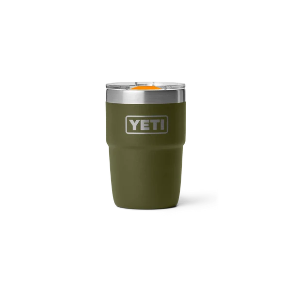 YETI Rambler 8 OZ (237ml) Stackable Cup With DuraSip™ Ceramic Lining - Olive / King Crab