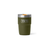 YETI Rambler 8 OZ (237ml) Stackable Cup With DuraSip™ Ceramic Lining - Olive / King Crab