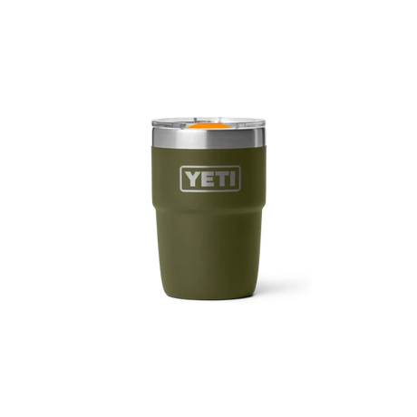 YETI Rambler 8 OZ (237ml) Stackable Cup With DuraSip™ Ceramic Lining - Olive / King Crab