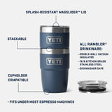 YETI Rambler 8 OZ (237ml) Stackable Cup With Magslider Lid - Stainless Steel