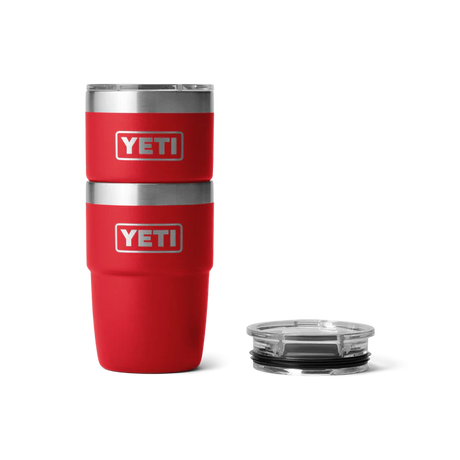 YETI Rambler 8 OZ (237ml) Stackable Cup With DuraSip™ Ceramic Lining - Rescue Red
