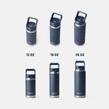 YETI Rambler Bottle With Straw Cap - Size Chart 12oz - 18oz - 26oz