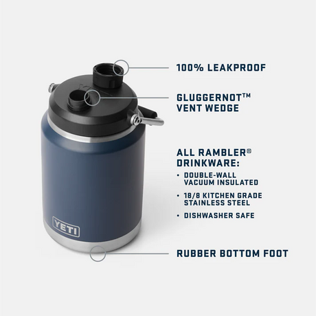 YETI Rambler Half Gallon (1.89 L) Jug - Features