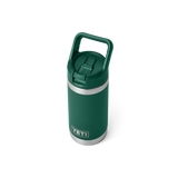 YETI Rambler JR 12 OZ (354ml) Kids Bottle With Straw Cap - Black Forest Green
