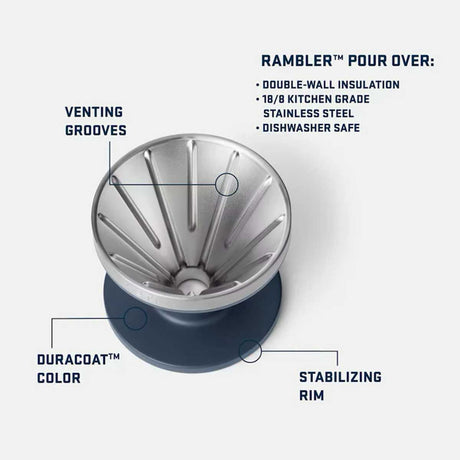 YETI Rambler Pour Over - White