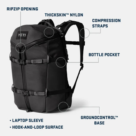 YETI Ranchero Backpack 27L - Stag Dark Red