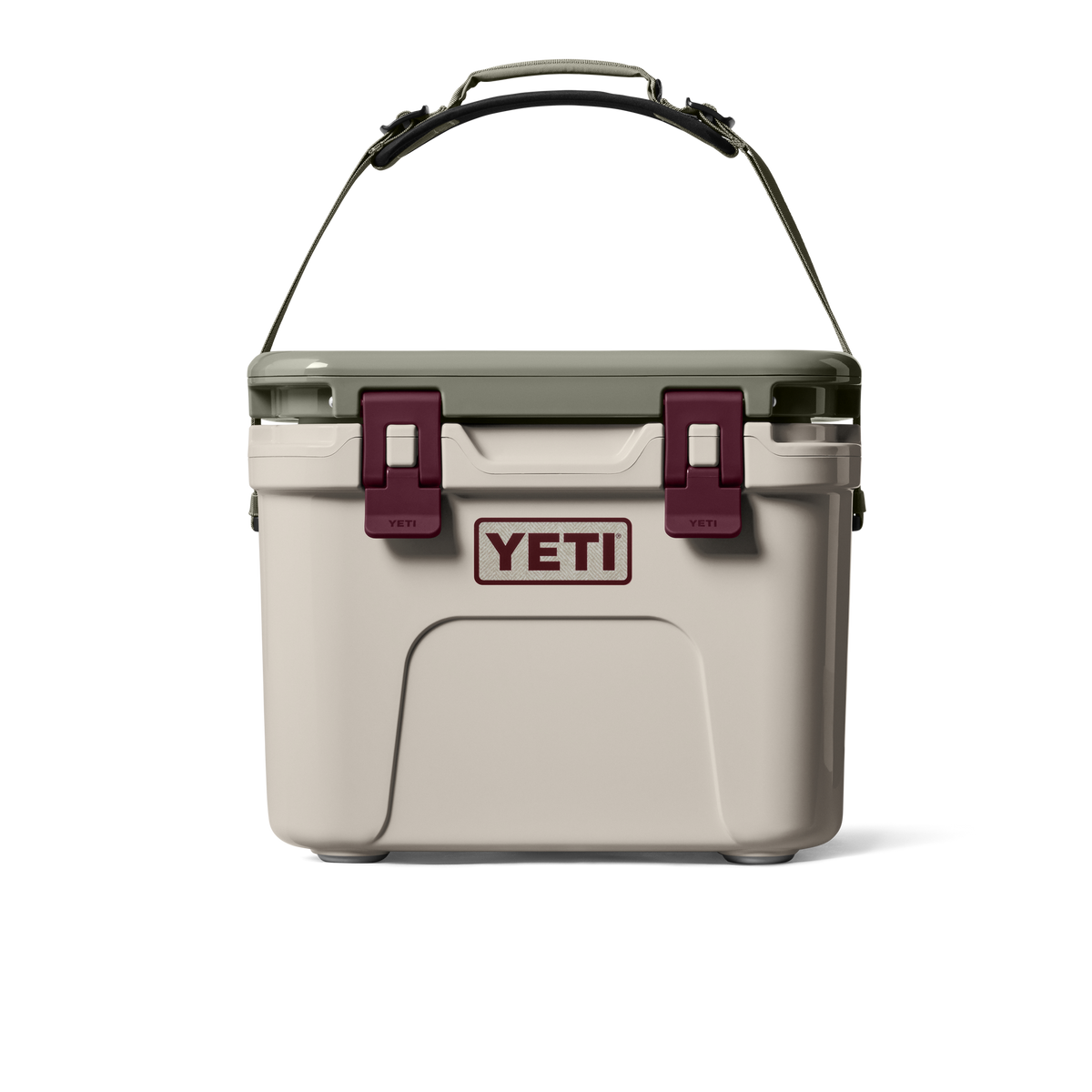 YETI Roadie 15 Cooler Box Cape Taupe and Pampa open