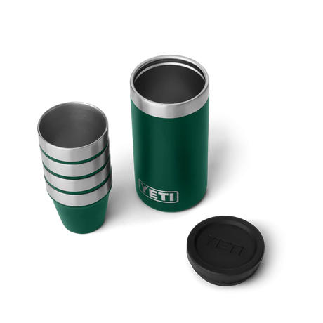 YETI Shot Glasses With Carrying Case - Black Forest Green