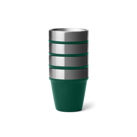 YETI Shot Glasses With Carrying Case - Black Forest Green