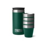 YETI Shot Glasses With Carrying Case - Black Forest Green