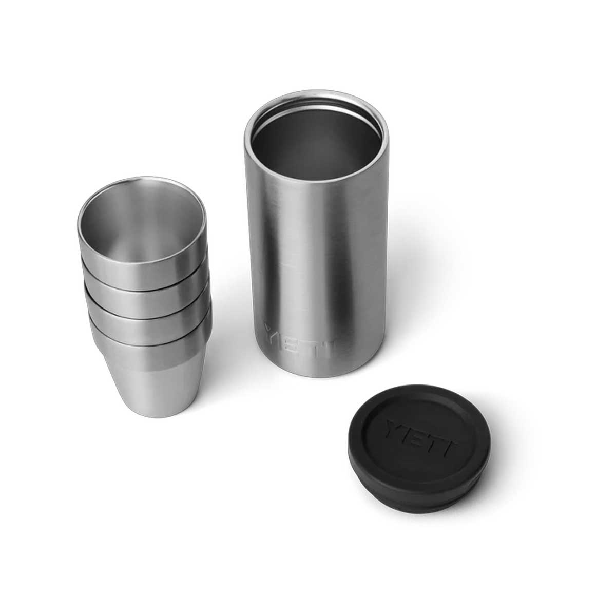 YETI Shot Glasses With Carrying Case - Stainless Steel