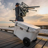 YETI Tundra Haul Heavy Duty Wheeled Cooler Box – White